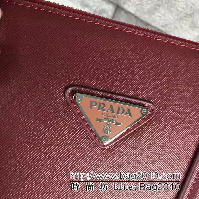 普拉達PRADA原單 2VG079-1 原版十字紋 經典顏色 高仿男士公事包 PHY1015